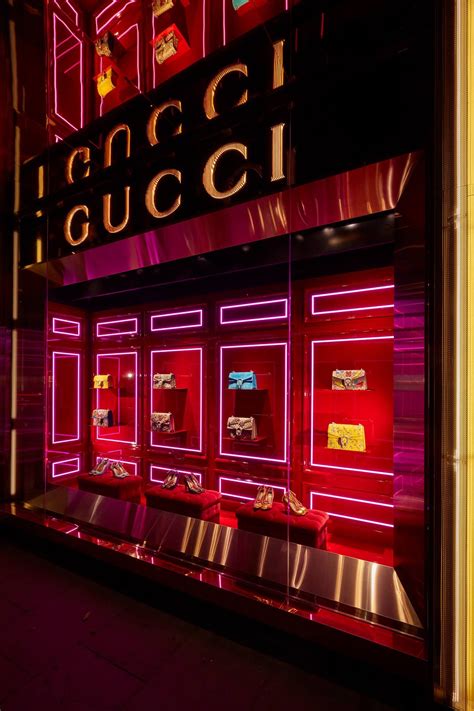 gucci store interior|gucci store visual merchandising.